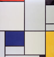 Piet Mondriaan Tableau I, 1921 olie op doek, 103 x 100 cm Gemeentemuseum Den Haag.